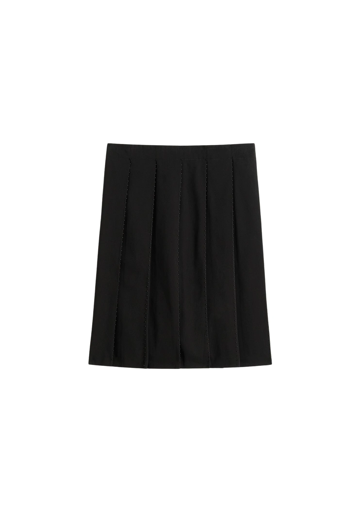 Toteme-Beaded-Pleat-Skirt-Black73889_nobg Toteme Skirts with minimalist design at Luxury Shoes