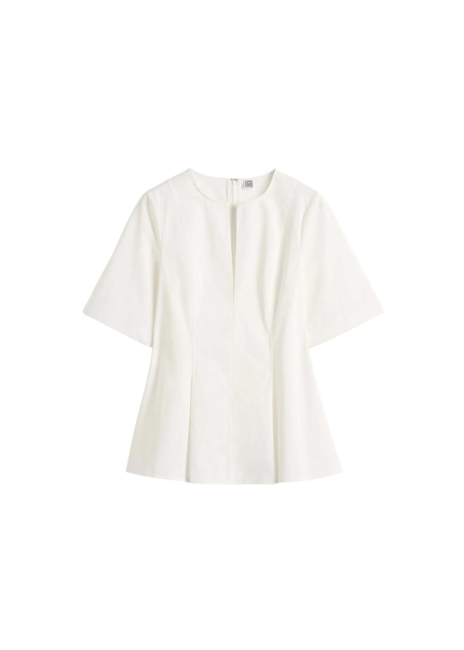 Toteme-Tailored-Cotton-Top-White34386_nobg Toteme Tops with minimalist design at Luxury Shoes