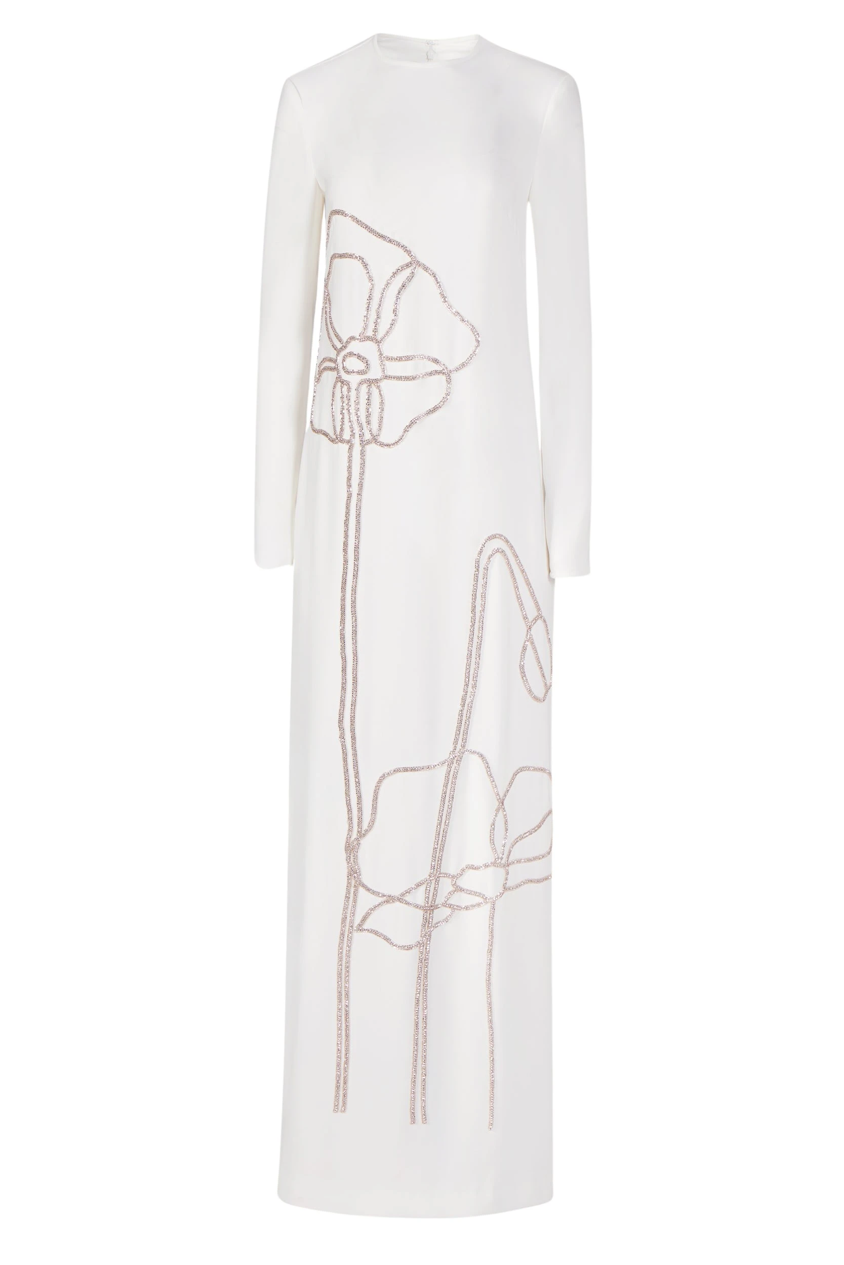 Zarie-Crepe-Column-Gown-Costarellos-Dresses51067_nobg Costarellos Dresses - Romantic Greek Lace - Shop at Luxury Shoes