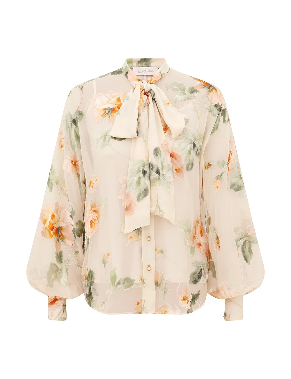 Zimmermann Carousel Burnout Blouse | Ready to Wear Collection Luxury Shoes Elevate your elegance in this Zimmermann Tops available now at Luxury Shoes
