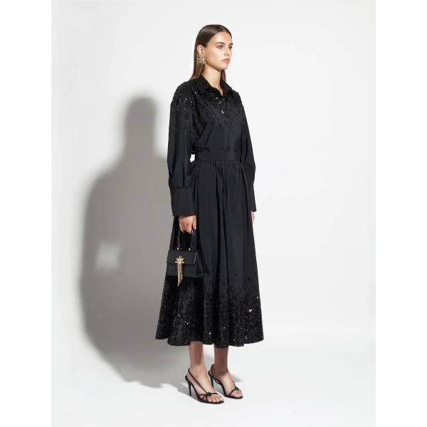 Zuhair Murad Taffeta Paillettes Shirt - Tops - Lebanese Haute Couture and Evening Gowns at Luxury Shoes 