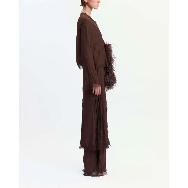 Elevate your elegance in this 16Arlington Knitwear from the luxury feather dress edit