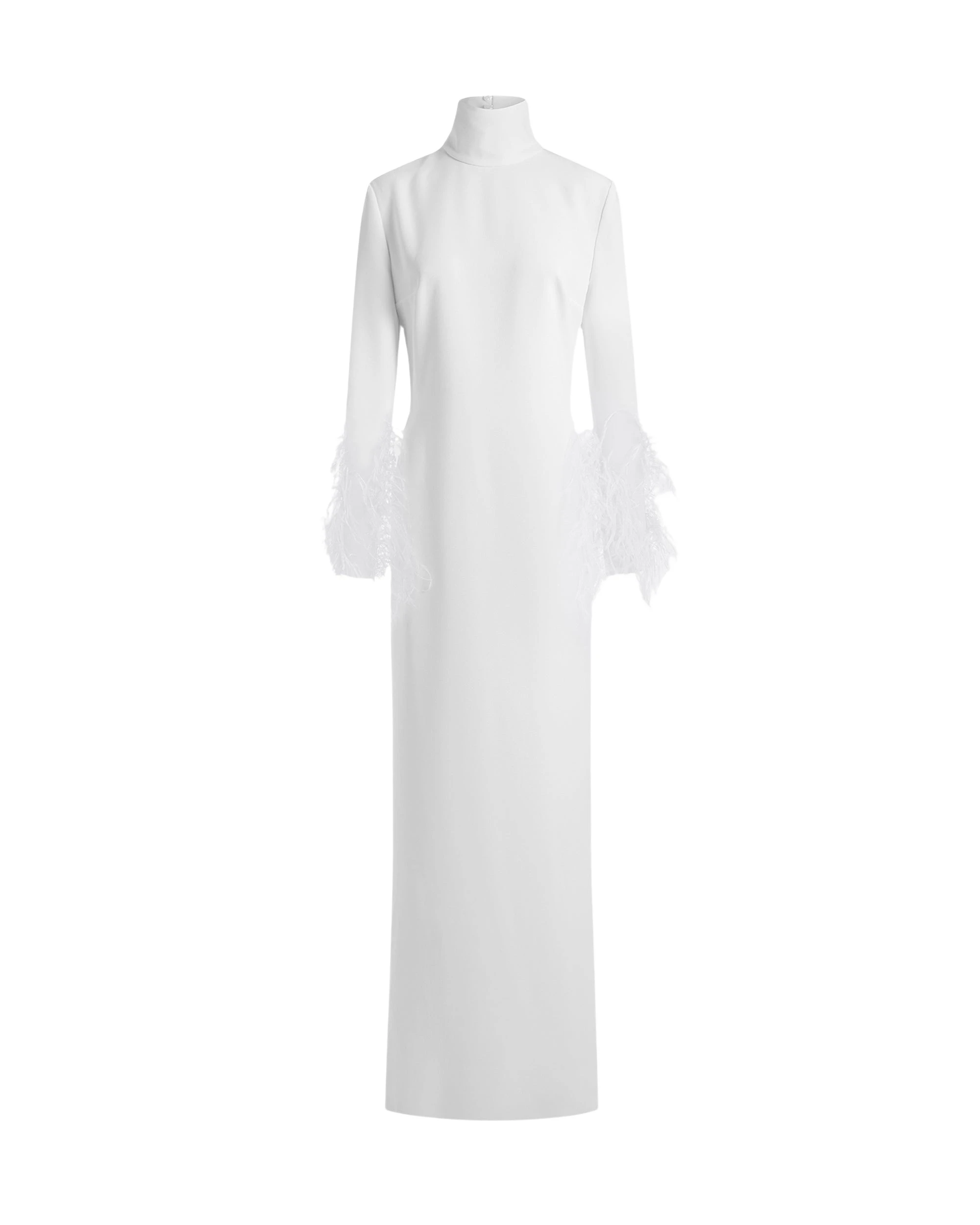 16Arlington-Arios-Gown-in-Crepe-coveti86241_nobg Elevate your elegance in this 16Arlington Dresses from the luxury feather dress edit