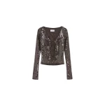 16Arlington-Elin-Cardigan-In-Paillette-coveti63475_nobg Elevate your elegance in this 16Arlington Knitwear from the luxury feather dress edit