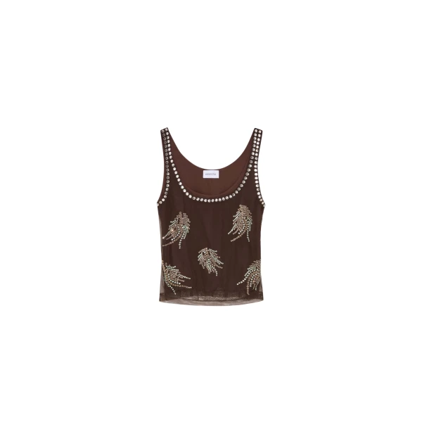 Elevate your elegance in this 16Arlington Tops from the luxury feather dress edit
