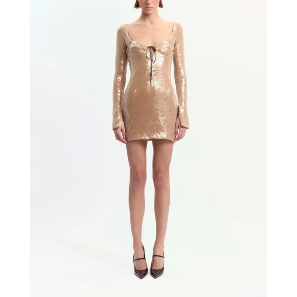 Elevate your elegance in this 16Arlington Dresses from the luxury feather dress edit
