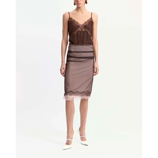 Elevate your elegance in this 16Arlington Skirts from the luxury feather dress edit