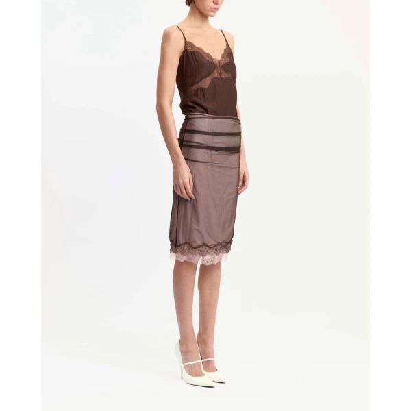Elevate your elegance in this 16Arlington Skirts from the luxury feather dress edit