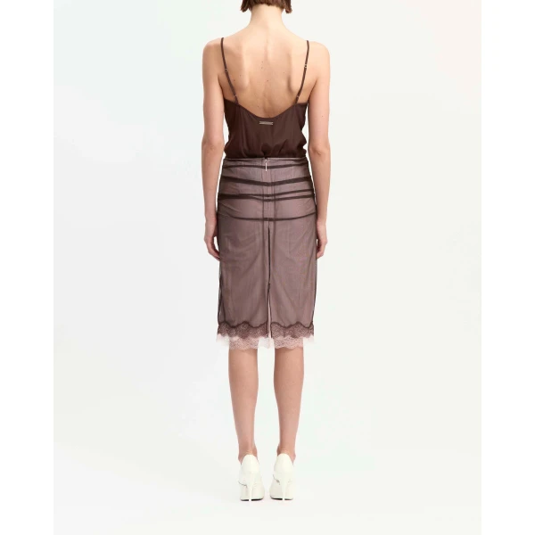 Elevate your elegance in this 16Arlington Skirts from the luxury feather dress edit
