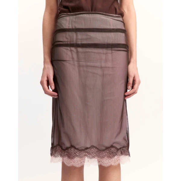 Elevate your elegance in this 16Arlington Skirts from the luxury feather dress edit