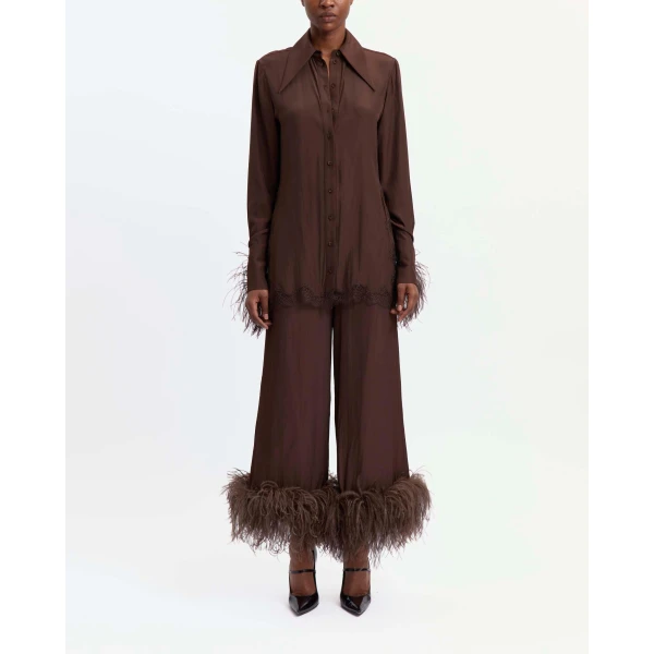 Elevate your elegance in this 16Arlington Pants from the luxury feather dress edit