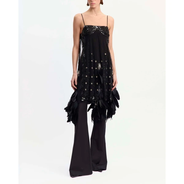 Elevate your elegance in this 16Arlington Dresses from the luxury feather dress edit