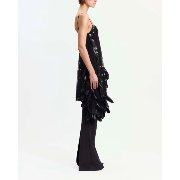 Elevate your elegance in this 16Arlington Dresses from the luxury feather dress edit