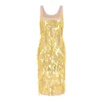 Elevate your elegance in this 16Arlington Dresses from the luxury feather dress edit