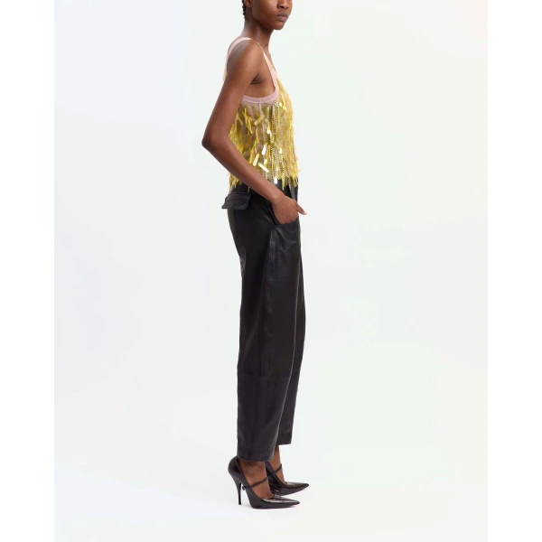 Elevate your elegance in this 16Arlington Tops from the luxury feather dress edit