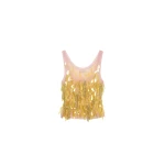 Elevate your elegance in this 16Arlington Tops from the luxury feather dress edit