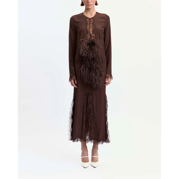 Elevate your elegance in this 16Arlington Skirts from the luxury feather dress edit