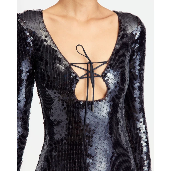 Elevate your elegance in this 16Arlington Dresses from the luxury feather dress edit