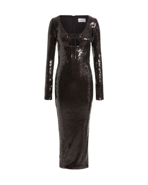Elevate your elegance in this 16Arlington Dresses from the luxury feather dress edit