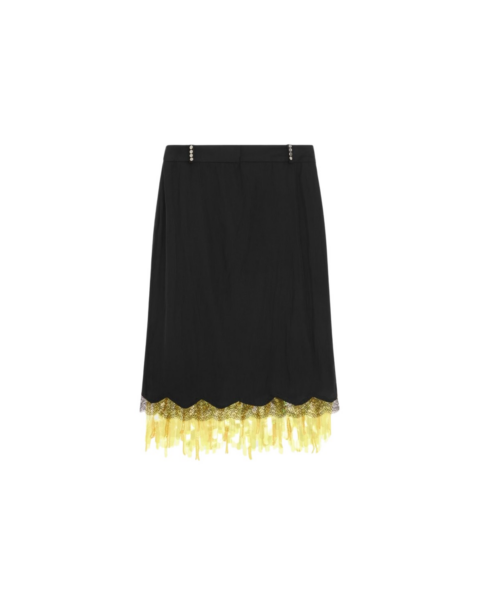 Elevate your elegance in this 16Arlington Skirts from the luxury feather dress edit