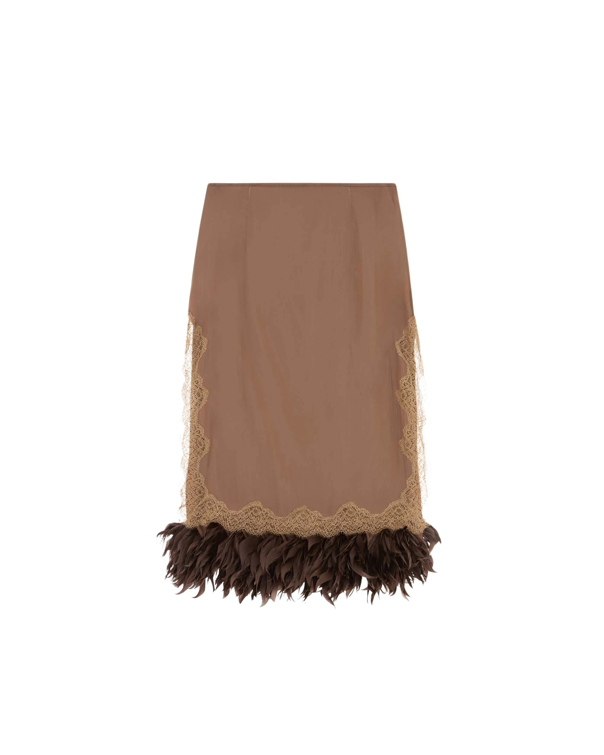 16Arlington-Velino-Midi-Skirt-In-Satin-coveti64108_nobg Elevate your elegance in this 16Arlington Skirts from the luxury feather dress edit