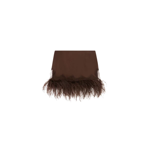 Elevate your elegance in this 16Arlington Skirts from the luxury feather dress edit