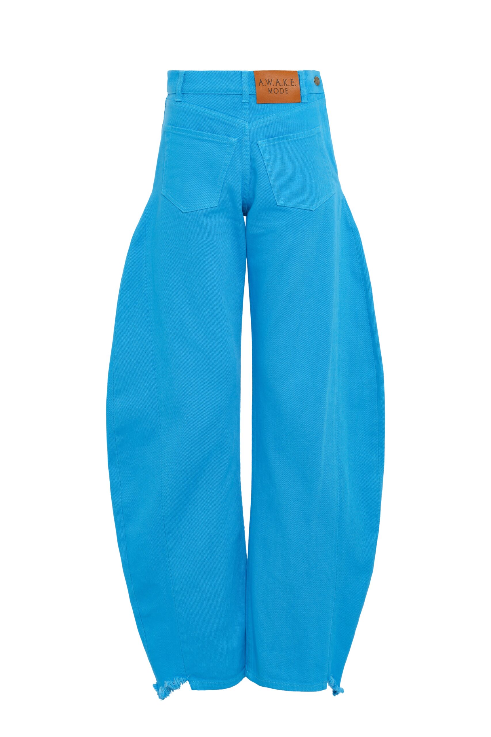 awake mode Pants A.W.A.K.E. MODE Mirror Jeans With Side Inserts Bright Blue - Pants - Conceptual Avant-Garde Fashion at Luxury Shoes