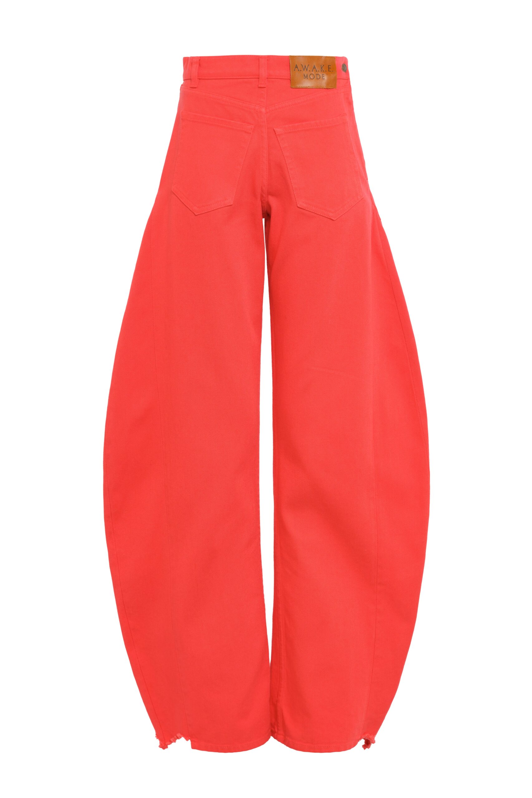 awake mode Pants A.W.A.K.E. MODE Mirror Jeans With Side Inserts Red - Pants - Conceptual Avant-Garde Fashion at Luxury Shoes