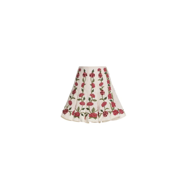 Agua by Agua Bendita Cerezo Quebrada Mini Skirt - Agua By Agua Bendita Skirts - Artisanal Colombian Resort Wear at Luxury Shoes 