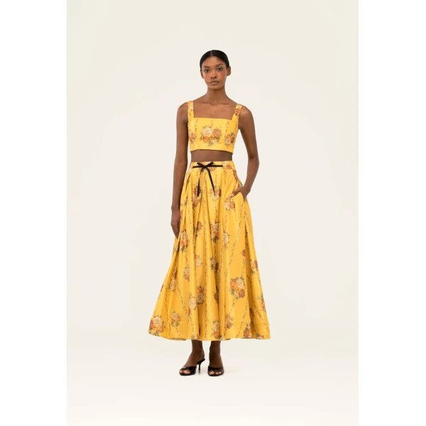 Agua by Agua Bendita Delta Paramo Maxi Skirt - Agua By Agua Bendita Skirts - Artisanal Colombian Resort Wear at Luxury Shoes 