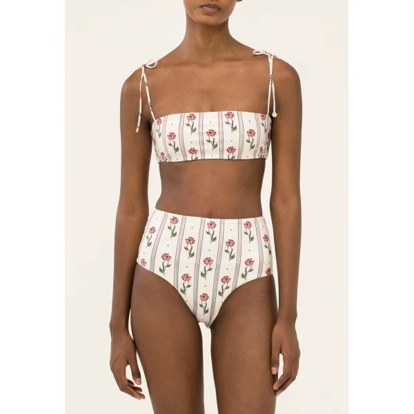 Agua by Agua Bendita Magenta Quebrada Bikini Bottom - Agua By Agua Bendita Beachwear - Artisanal Colombian Resort Wear at Luxury Shoes 