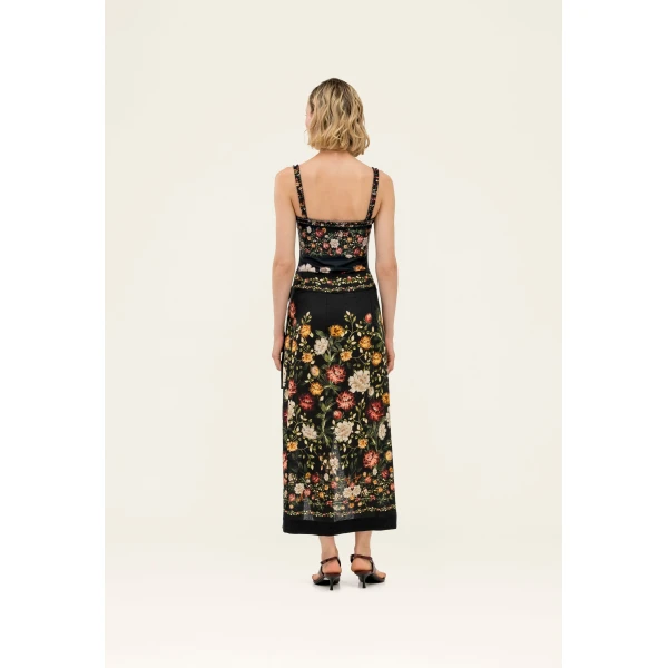 Agua by Agua Bendita Tierra Paramo Midi Pareo - Agua By Agua Bendita Skirts - Artisanal Colombian Resort Wear at Luxury Shoes 