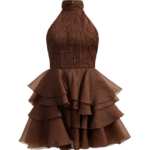 Aje-aus-Dresses-Fayette-Mini-Dress-454030_nobg Aje Brown Dresses