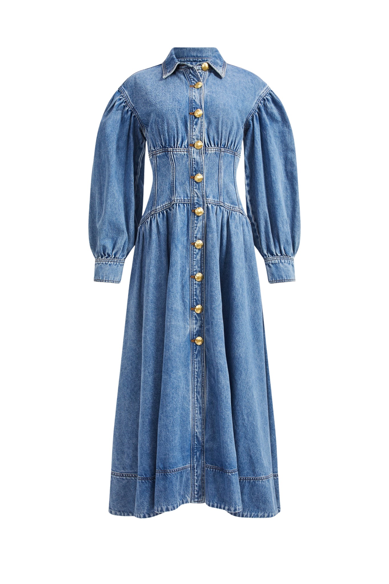 Aje-aus-Dresses-Lorraine-Denim-Midi-Dress-470190_nobg Aje Blue Dresses