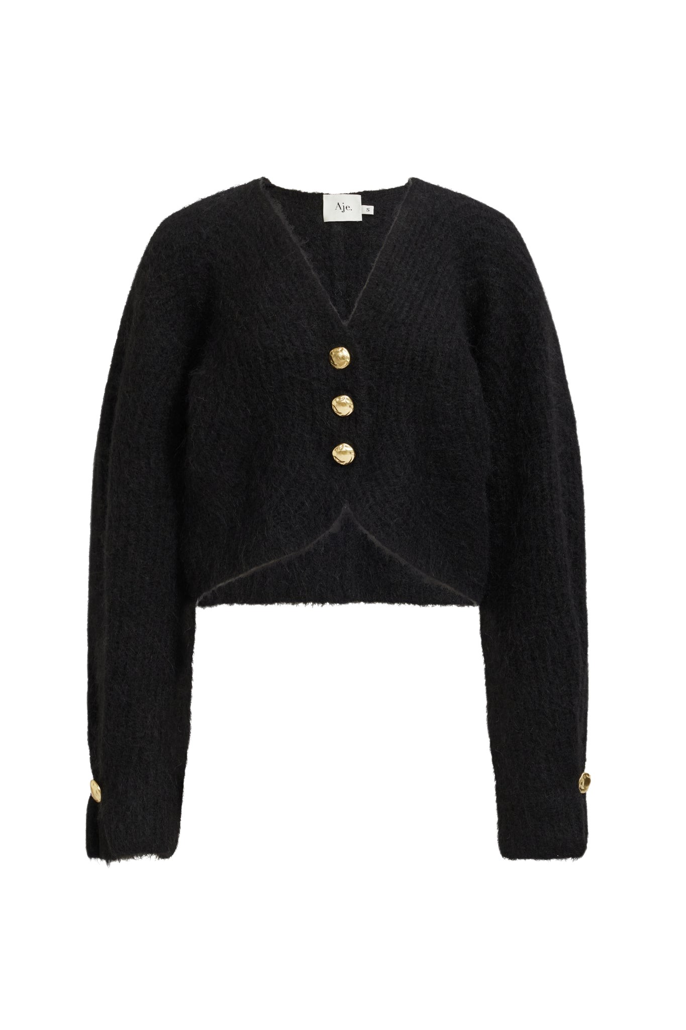 Aje-aus-Knitwear-Float-Cardigan-424872_nobg Aje Black Knitwear