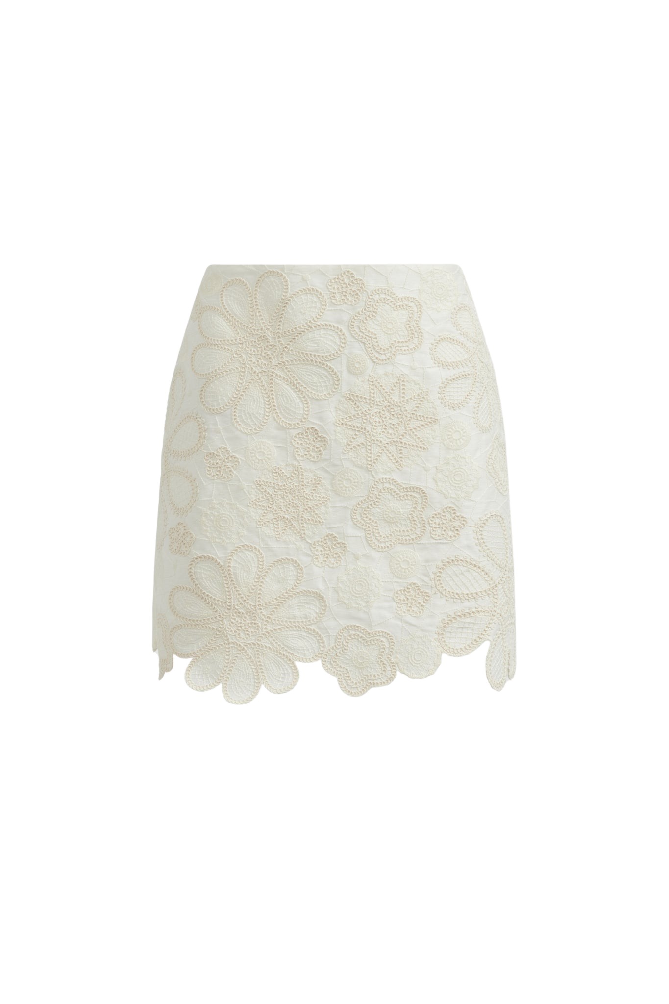 Aje-aus-Skirts-Gia-Embroidered-Mini-Skirt-795440_nobg Aje Ivory Skirts