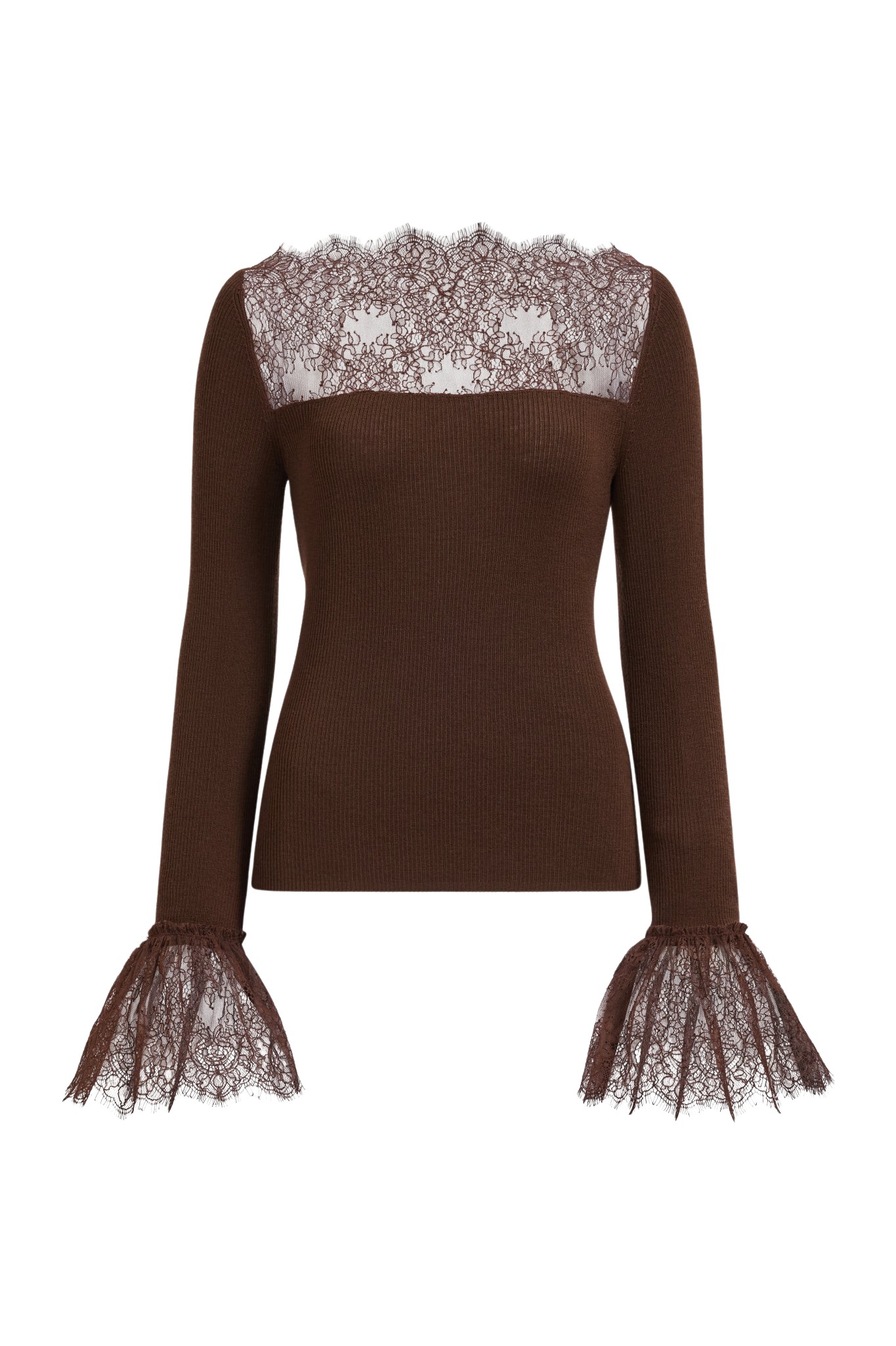 Aje-aus-Tops-Genna-Lace-Knit-Top-731085_nobg Aje Brown Tops