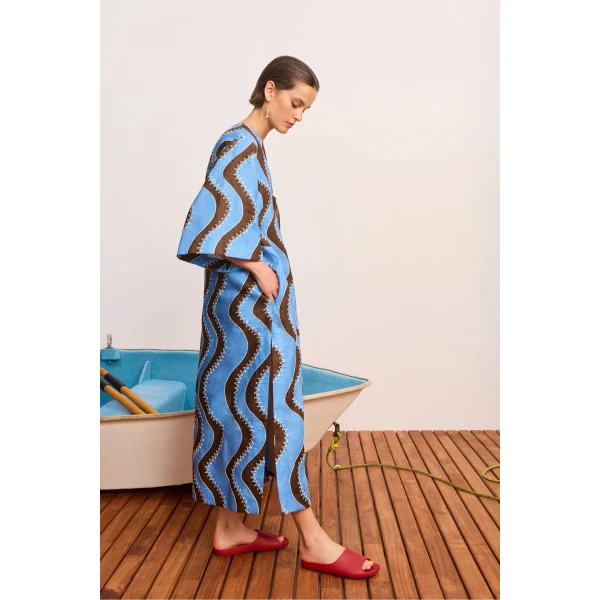 Alemais Frankie Midi Dress  Sustainable Dresses with Alemais print -  Luxury Handbags Australian Designer