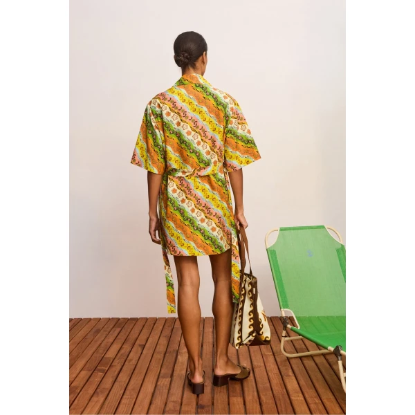 Alemais Janine Mini Dress  Sustainable Dresses with Alemais print -  Luxury Handbags Australian Designer
