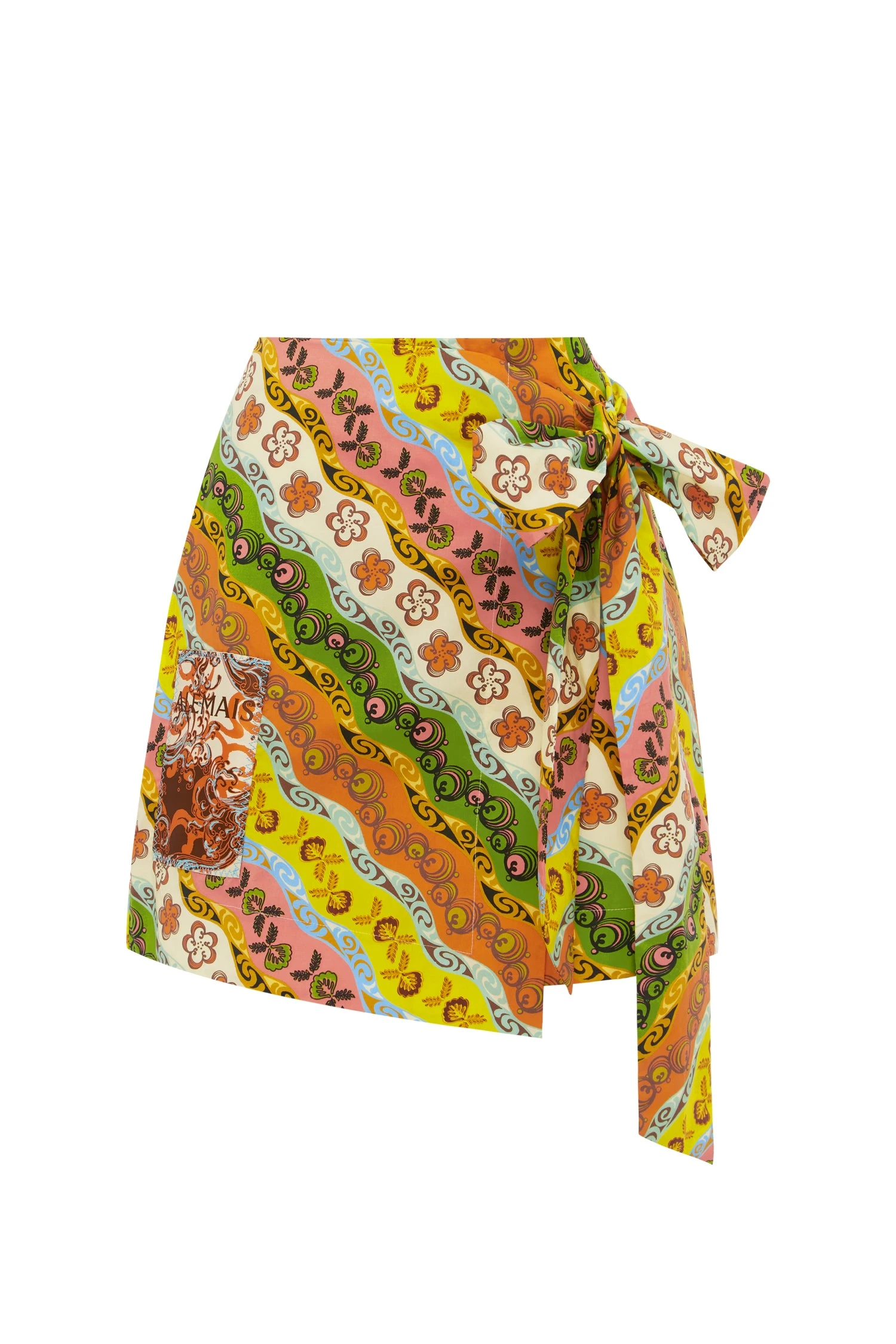 Janine Sarong Skirt by Alemais - Skirts Alemais Janine Sarong Skirt Sustainable Skirts with Alemais print - Luxury Handbags Australian Designer