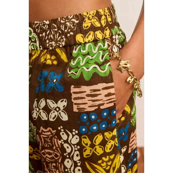 Alemais Minnie Pant  Sustainable Pants with Alemais print -  Luxury Handbags Australian Designer
