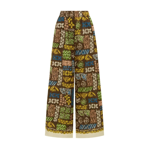 Alemais Minnie Pant  Sustainable Pants with Alemais print -  Luxury Handbags Australian Designer