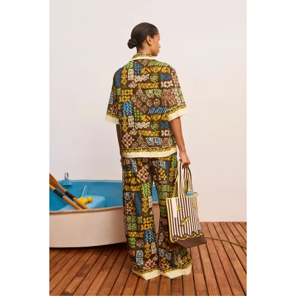 Alemais Minnie Shirt  Sustainable Tops with Alemais print -  Luxury Handbags Australian Designer