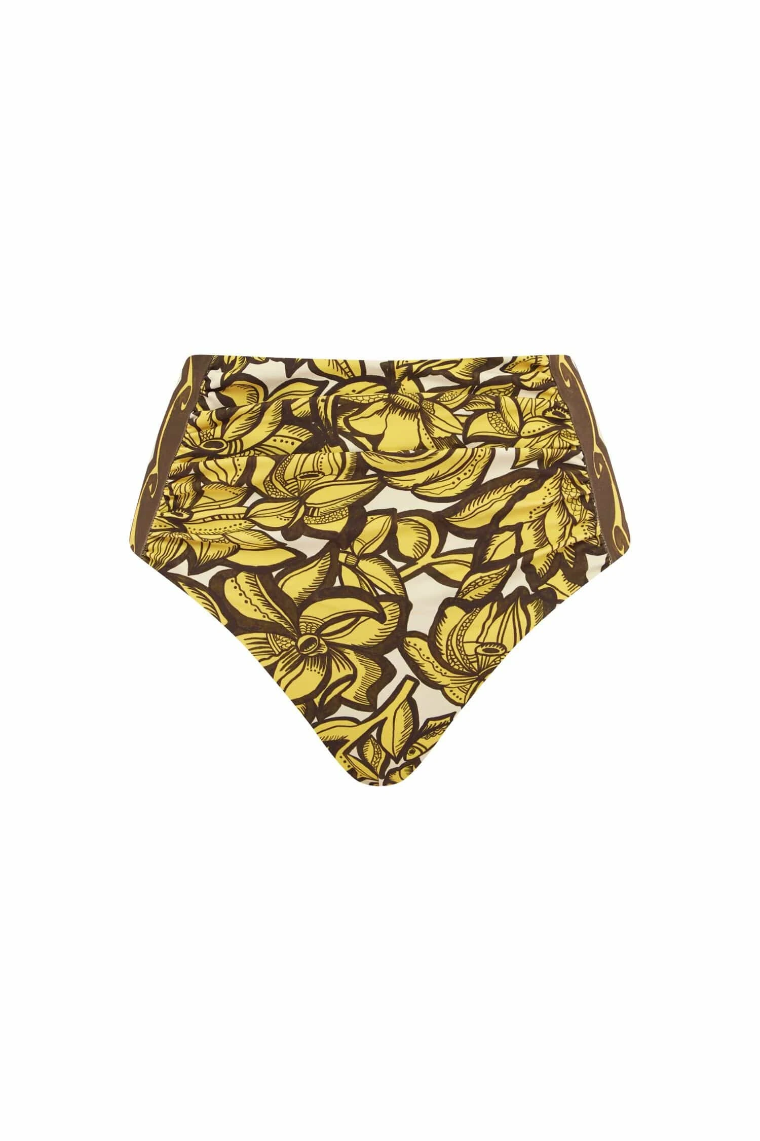 Mona High Waist Brief by Alemais - Beachwear Alemais Mona High Waist Brief Sustainable Beachwear with Alemais print - Luxury Handbags Australian Designer