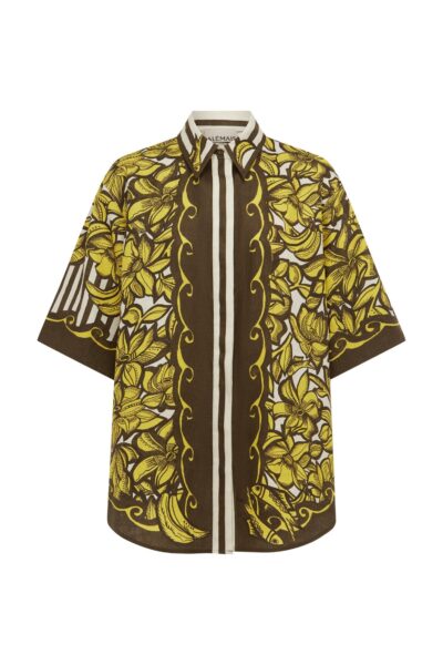 Alemais Mona Shirt  Sustainable Tops with Alemais print -  Luxury Handbags Australian Designer