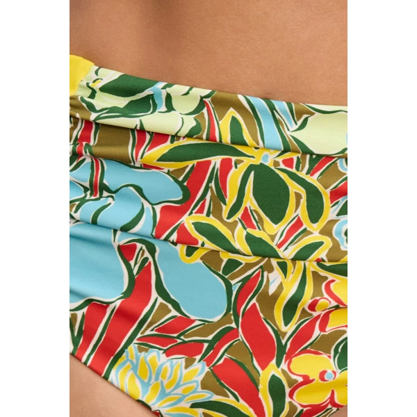 Alemais Solstice Mid Rise Brief  Sustainable Beachwear with Alemais print -  Luxury Handbags Australian Designer