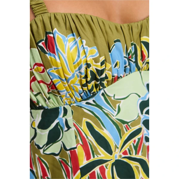 Alemais Solstice Midi Dress  Sustainable Dresses with Alemais print -  Luxury Handbags Australian Designer