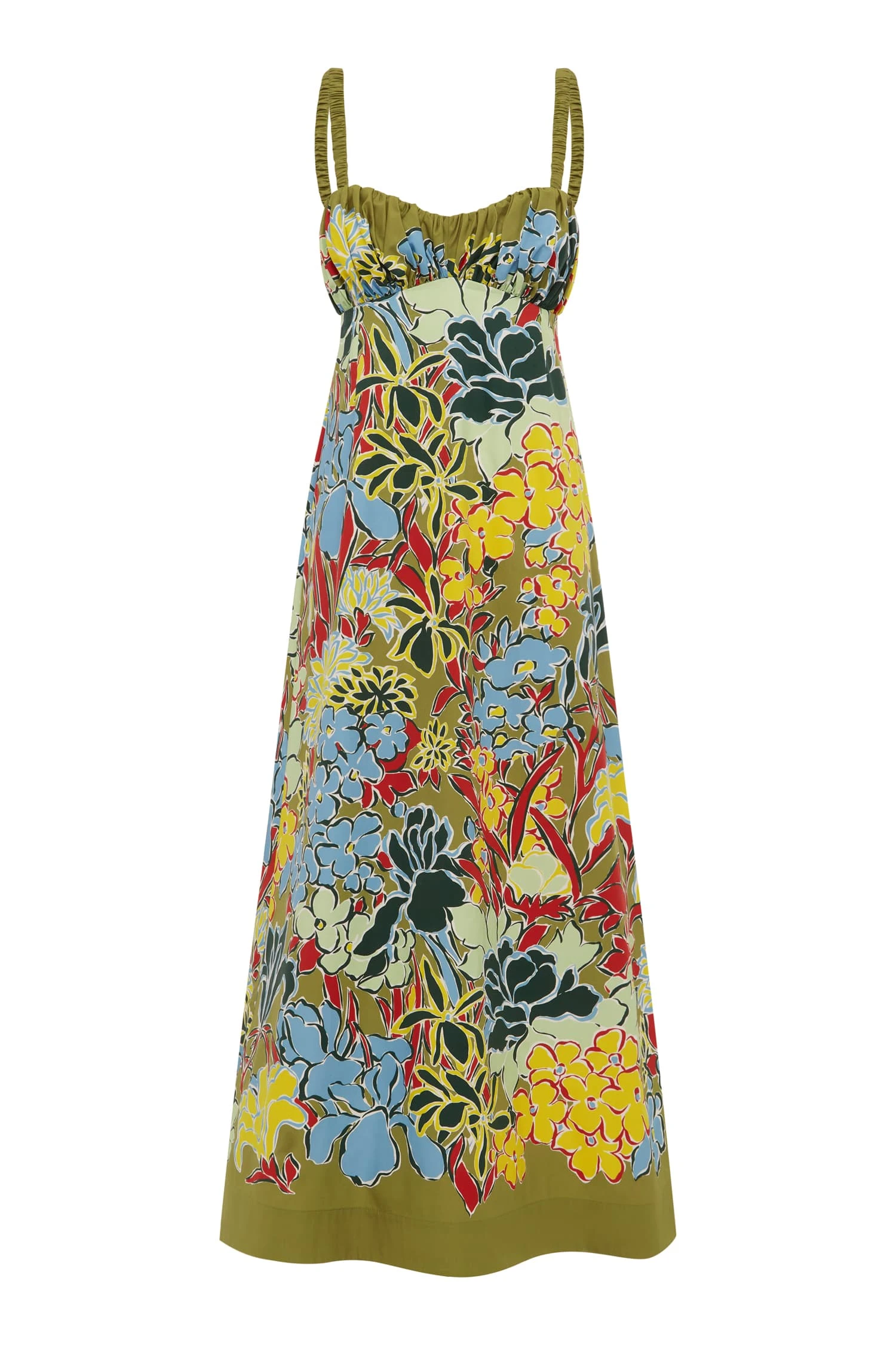 Solstice Midi Dress by Alemais - Dresses Alemais Solstice Midi Dress Sustainable Dresses with Alemais print - Luxury Handbags Australian Designer