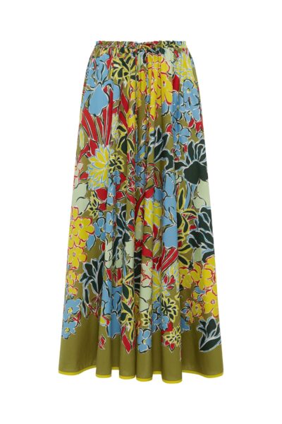 Alemais Solstice Midi Skirt  Sustainable Skirts with Alemais print -  Luxury Handbags Australian Designer
