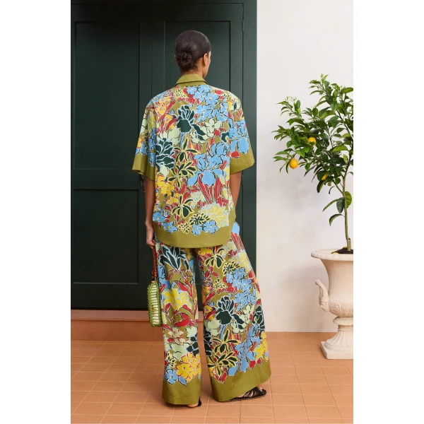 Alemais Solstice Pant  Sustainable Pants with Alemais print -  Luxury Handbags Australian Designer